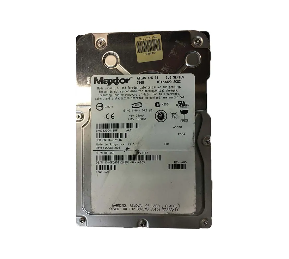 8K073J004135F - Maxtor Atlas 15K II 73.5GB 15000RPM Ultra-320 SCSI 80…
