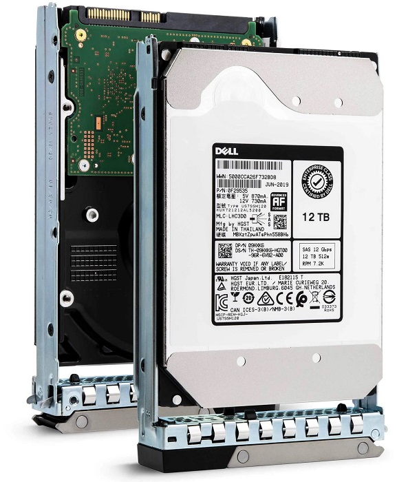 9HXK6 - Dell 12TB 7200RPM SAS 12Gb/s 512E 3.5-inch Hard Drive