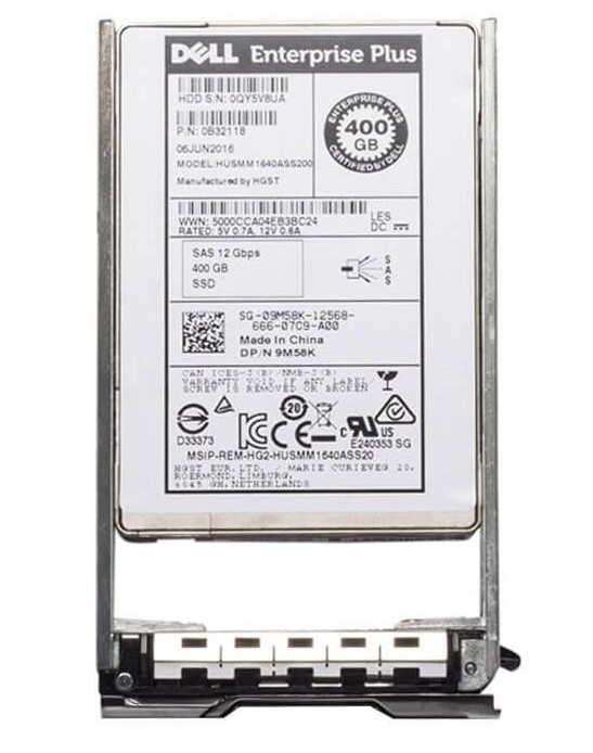 9M58K - Dell 400GB MLC SAS 12Gb/s 2.5-inch Solid State Drive