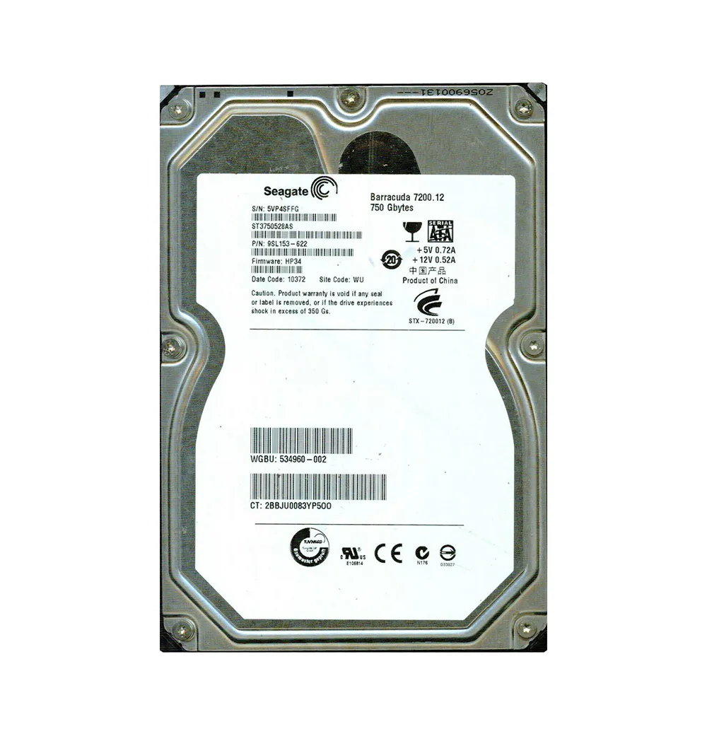 9SL153-622 Seagate BarraCuda Series 750GB 7200RPM SATA