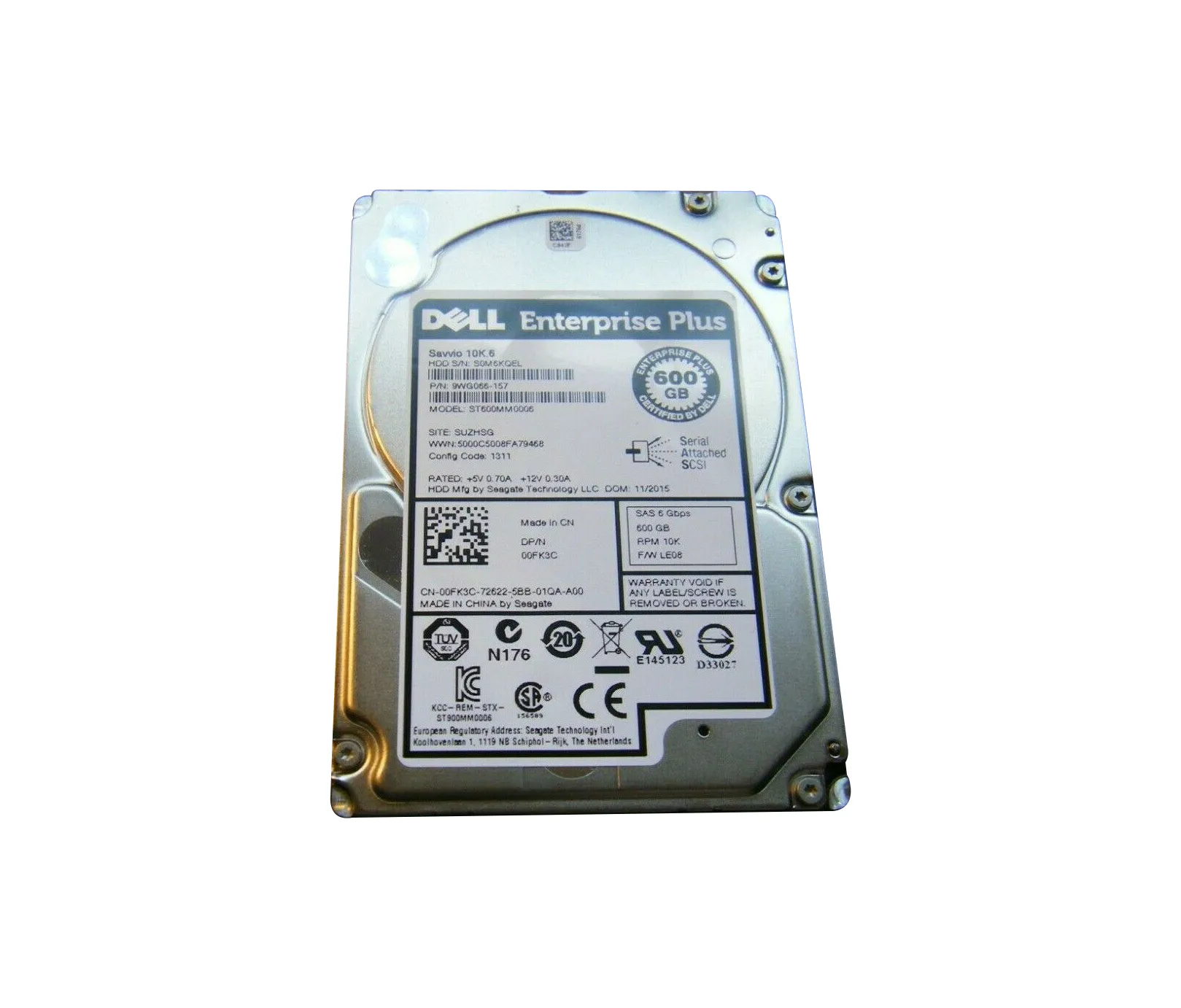 9WG066-157 - Seagate 600GB 10000RPM SAS 6Gb/s 2.5-inch Hard Drive wit…
