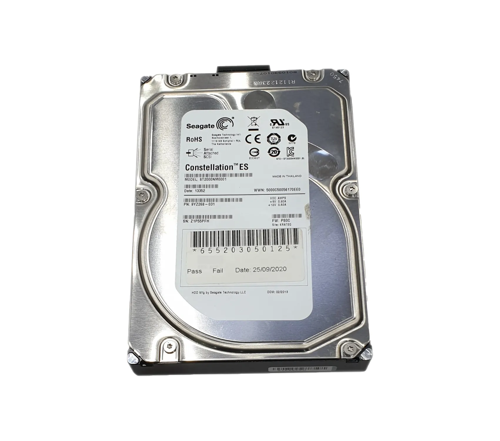 9YZ268-031 - Seagate 2TB 7200RPM SAS 6Gb/s 16MB Cache 3.5-inch Hard D…