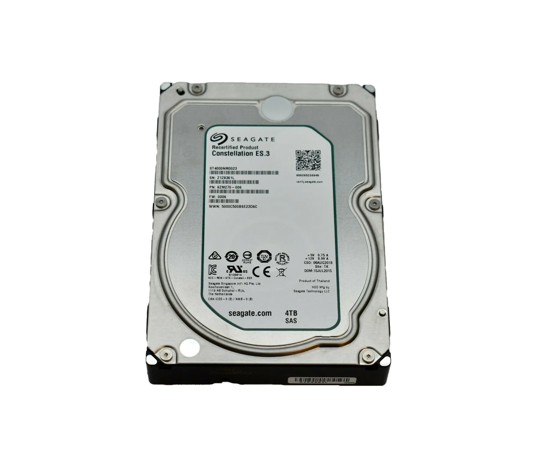 9ZM270-006 - Seagate Constellation ES.3 4TB 7200RPM SAS 6Gb/s 128MB C…