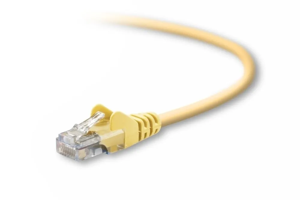 A3L791-03-YLW-S - Belkin 3FT Cat5E Snagless Ethernet Patch Cable (Yel…