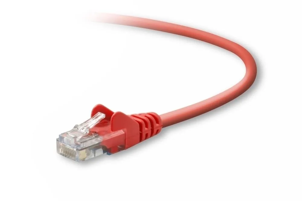 A3L791-06-RED-S - Belkin 6ft Cat5e RJ45 Network Patch Cable (Red)