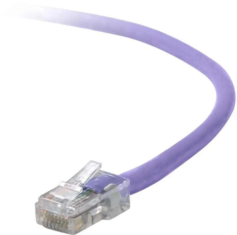 A3L791-08-PUR - Belkin 8ft Cat5e RJ45 Network Patch Cable (Purple)