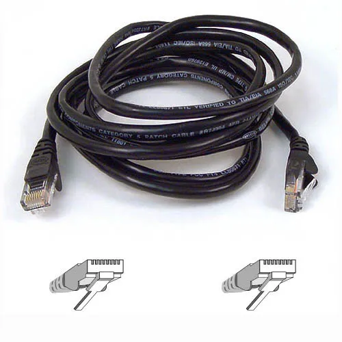 A3L791B01M-BLK - Belkin 1M Cat5e UTP Snagless Network Patch Cable (Bl…