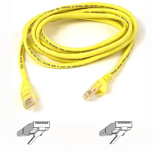 A3L791B05M-YLWS - Belkin 5M Cat5e RJ45 Snagless Molded Network Patch …
