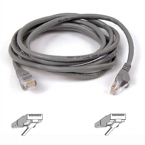 A3L791B15M-S - Belkin 15M Cat5e RJ45 Network Patch Cable (Gray)