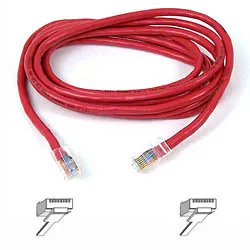 A3L791B50CM-RED - Belkin 1.7ft Cat5e RJ45 Assembled UTP Patch Cable (…