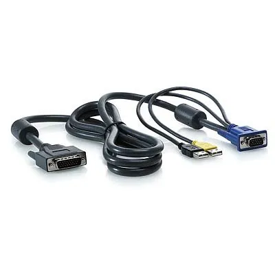 AF613A - HP 6ft 1 x 4 KVM USB Console Cable for ProLiant DL370 / DL58…
