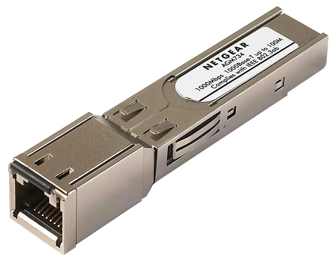 AGM734-10000S - NetGear ProSafe 1000Base-T SFP RJ-45 GBIC Transceiver…