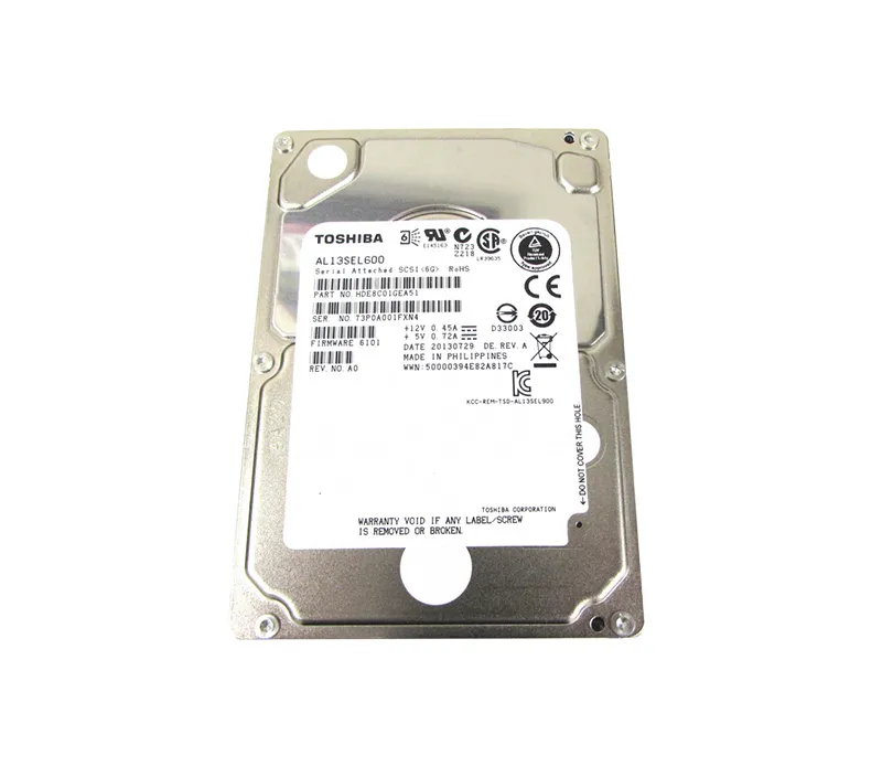 AL13SEL600 - Toshiba 600GB 10000RPM SAS 6GB/s 64MB Cache 3.5-inch Har…