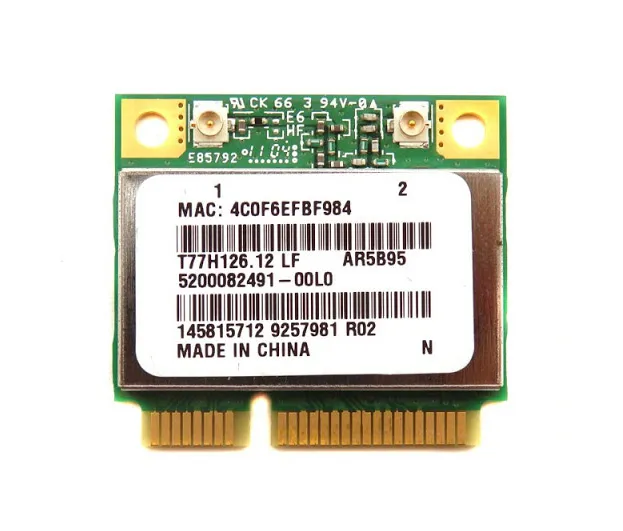 AR5B95 - Dell Wireless Atheros Half-Mini 802.11 B/GN PCI-E Card AR5B9…
