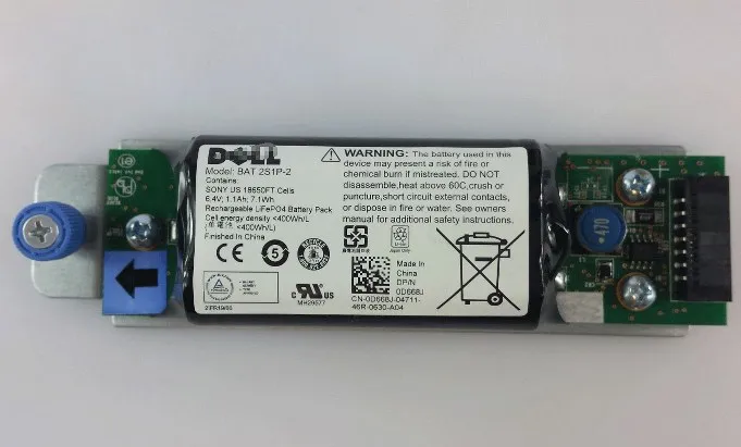 BAT-2S1P - Dell 6.4V 1.1AH 7.1WH Controller Battery Module for PowerV…