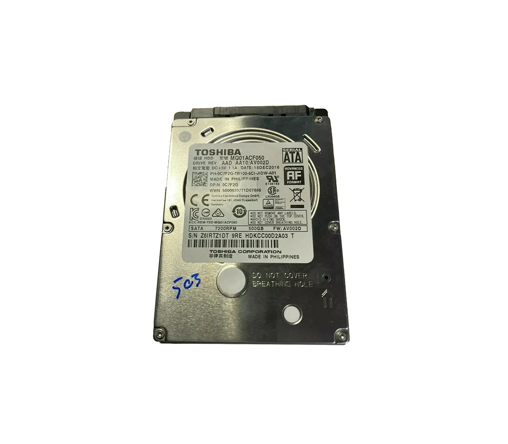 C7F2G Dell 500GB 7200RPM SATA 6Gb/s 16MB Cache Hard Drive
