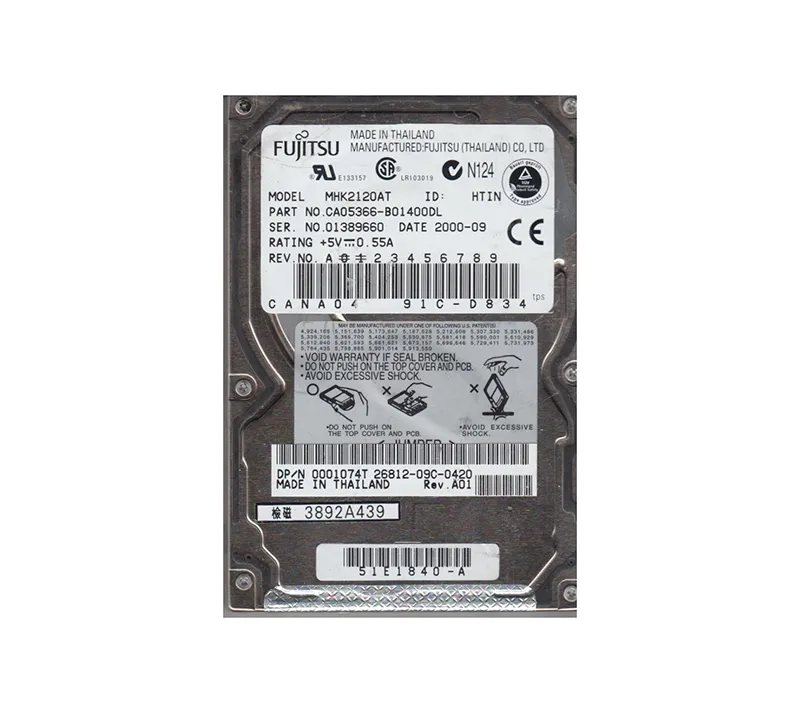CA05366-B01400DL - Fujitsu Mobile 12GB 4200RPM ATA-66 512KB Cache 2.5…