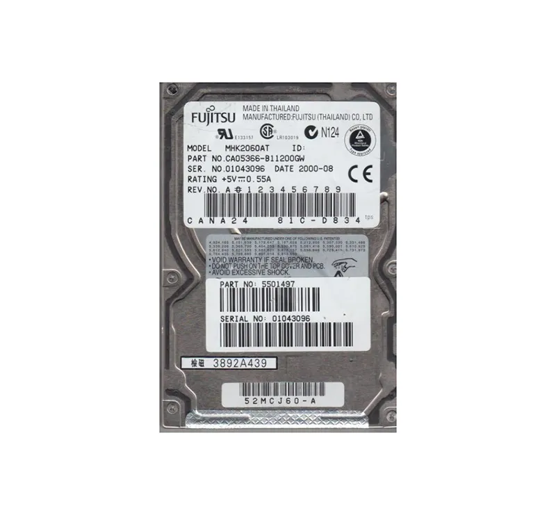CA05366-B11200GW - Fujitsu Mobile 6GB 4200RPM ATA-66 512KB Cache 2.5-…