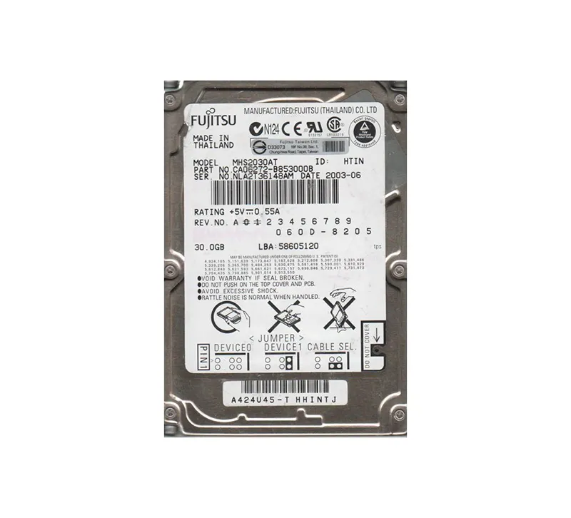 CA06272-B853000B - Fujitsu Mobile 30GB 4200RPM ATA-100 2MB Cache 2.5-…