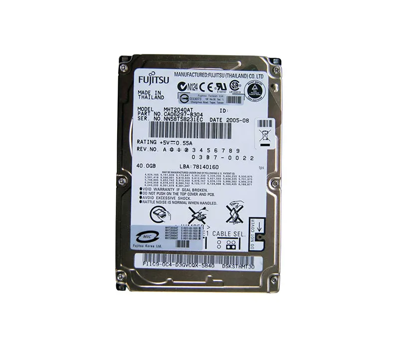 CA06297-B034 - Fujitsu Mobile 40GB 4200RPM ATA-100 2MB Cache 2.5-inch…