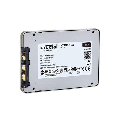 Crucial MX500 - Disque SSD - 500 Go - SATA 6Gb/s (CT500MX500SSD1)