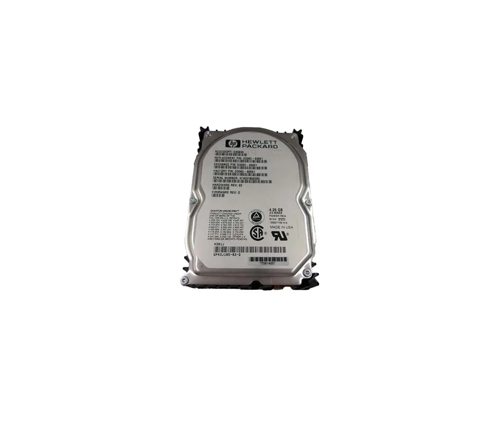 D3583-63001 - HP 4.3GB 7200RPM Ultra-2 Wide SCSI Hot-Pluggable LVD 80…