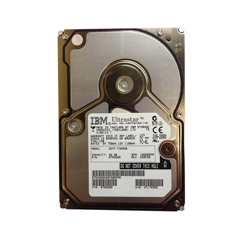 DDYF-T36950 - IBM Ultrastar 36LZX 36.4GB 10000RPM Fibre Channel 2Gb/s…