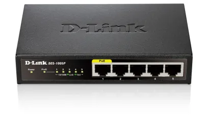 DES-1005P - D-Link 5-Port 10/100Base-TX Unmanaged Fast Ethernet Switch