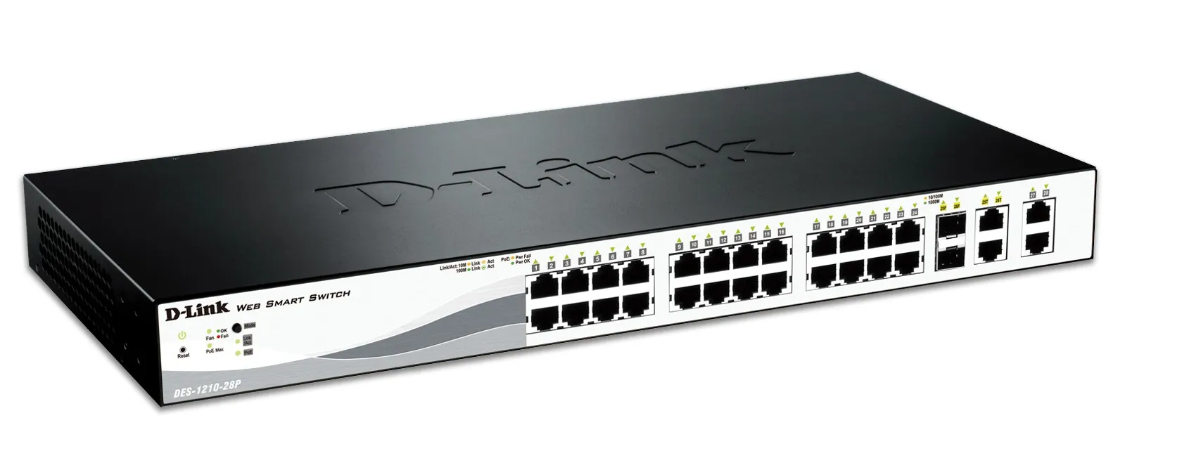 DES-1210-28P - D-Link 24-Port 10/100/1000 (PoE) Managed Gigabit Ether…