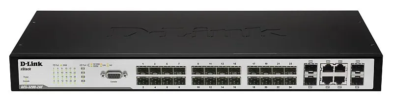 DES-3200-28 - D-Link 28-Ports Fast Ethernet Layer 2 Metro Ethernet Sw…