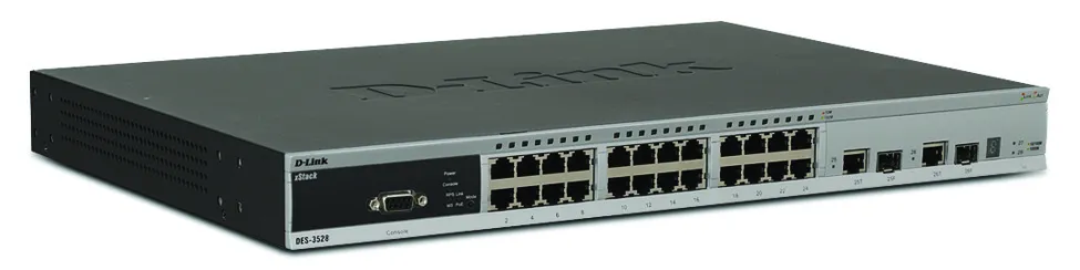 DES-3528 - D-Link 24-Port 10/100/1000Base-TX Managed Stackable Fast E…