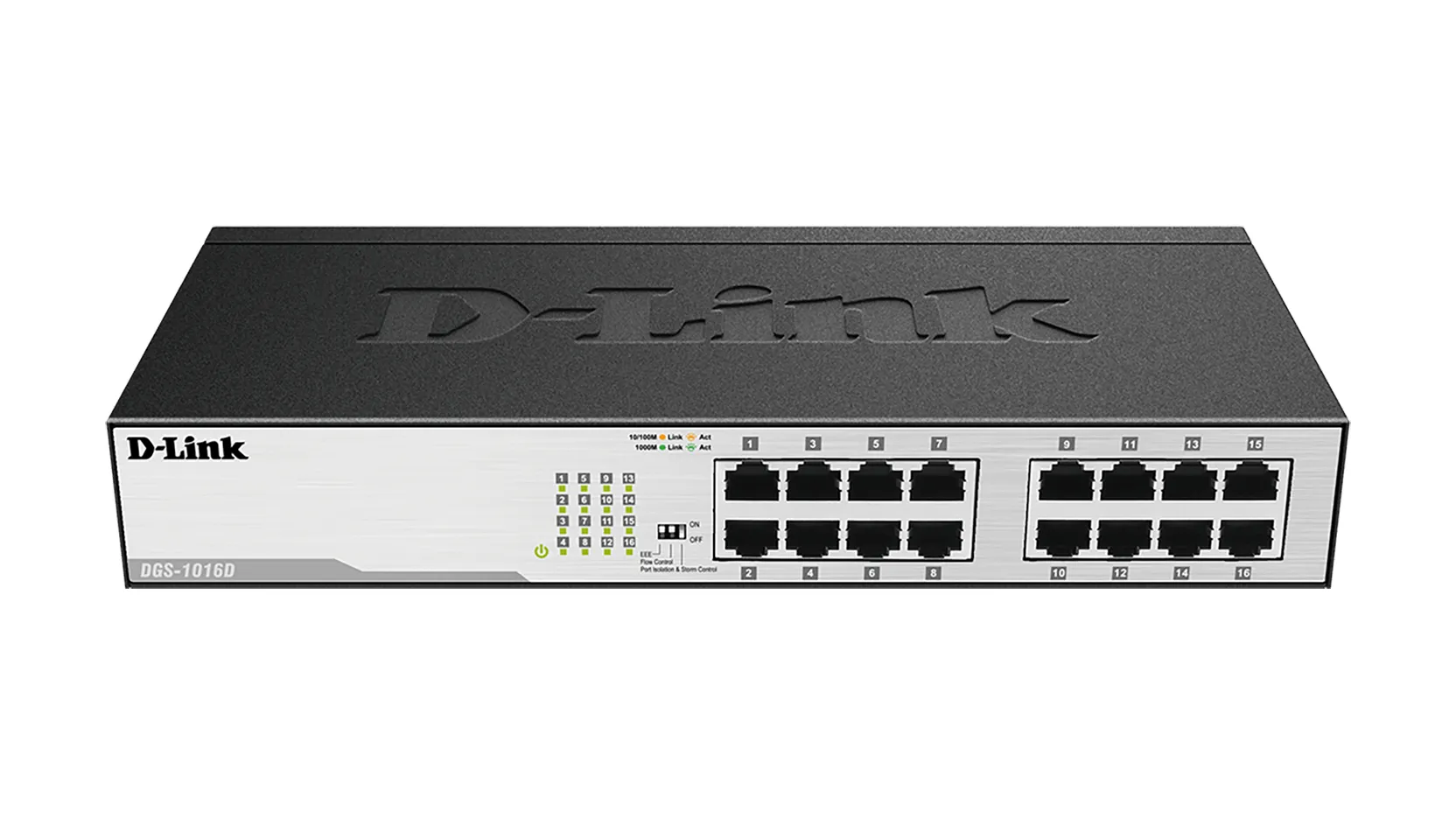 DGS-1016D - D-Link 16-Port x 10/ 100/ 1000Base-T Unmanaged Layer 2 Sw…