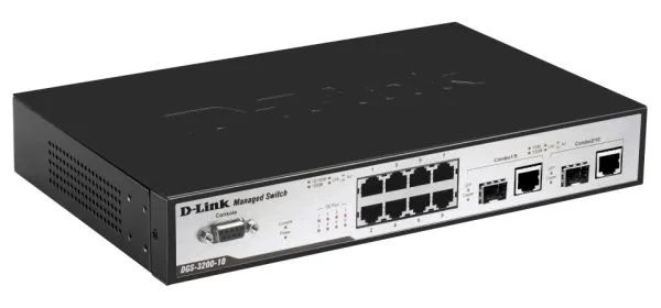 DGS-3200-10 - D-Link 8-Port 10/100/1000 Layer 2 Managed Ethernet Swit…