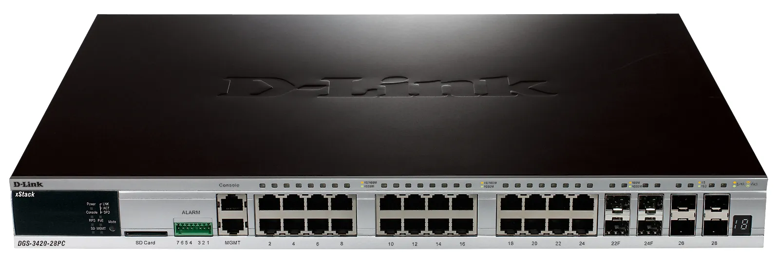 DGS-3420-28PC - D-Link 24-Port x 10/100/1000(PoE) Rack-Mountable Mana…