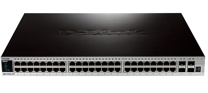 DGS-3420-52T - D-Link 81W 48-Port 176Gbps 10/100/1000Base-T Managed S…