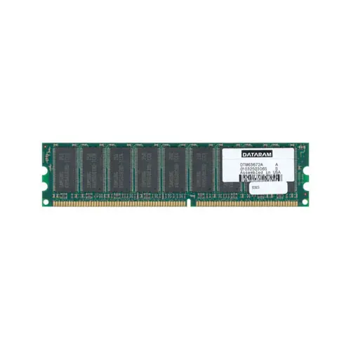 DTM63672A - Dataram 512MB DDR-400MHz PC3200 ECC Unbuffered CL3 184-Pi…