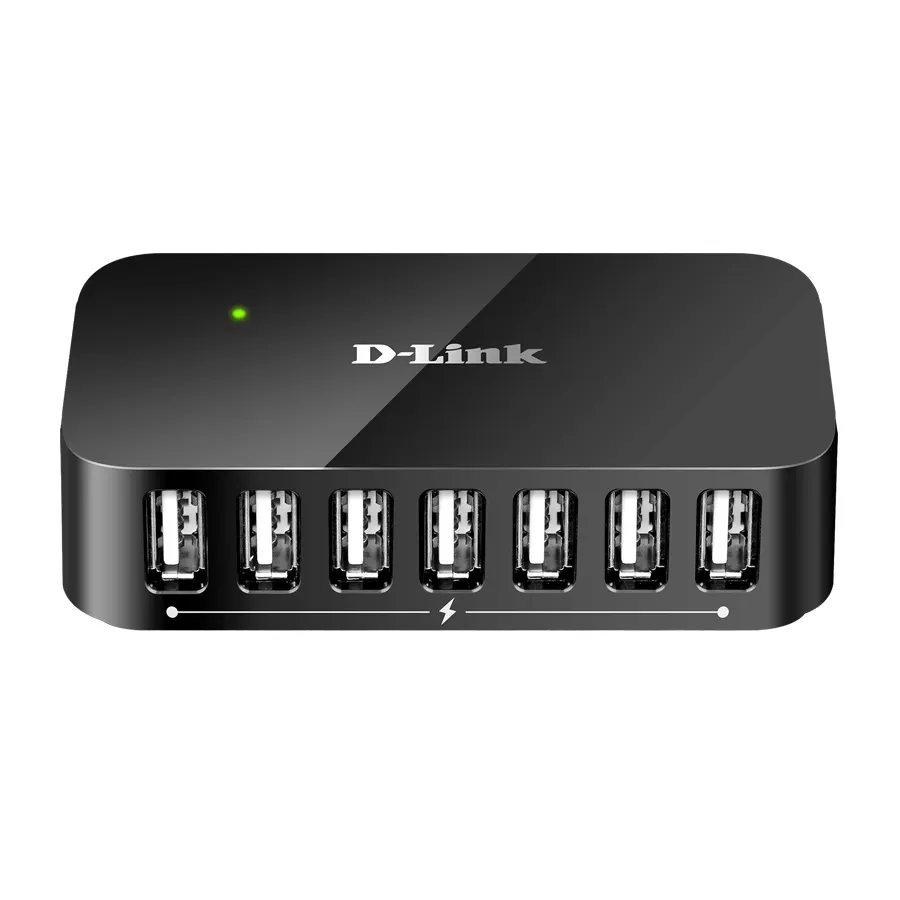 DUBH7 - D-Link DUB-H7 7-Port High Speed USB 2.0 Hub with 480Mbps Data…