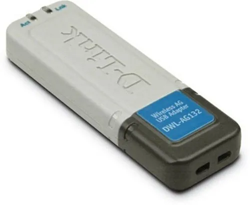 DWL-AG132 - D-Link 108Mbps 802.11b/a/g Wireless USB 2.0 Network Adapt…