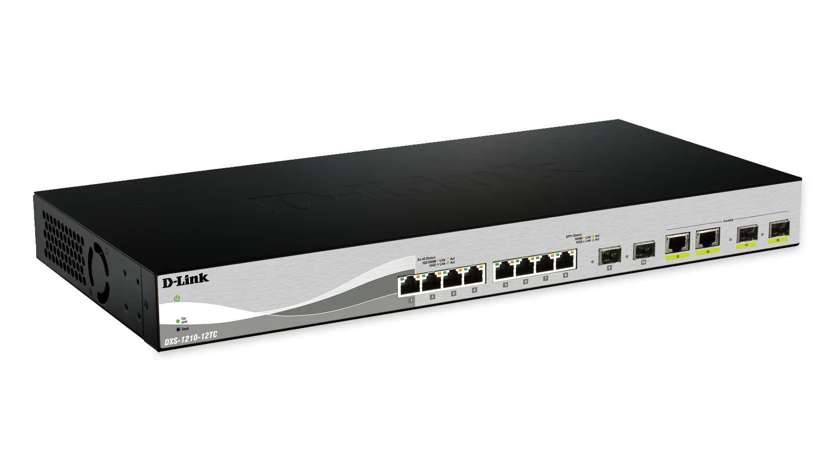 DXS-1210-12SC - D-Link 25.22W 10-Port 240Gbps Managed Gigabit Etherne…