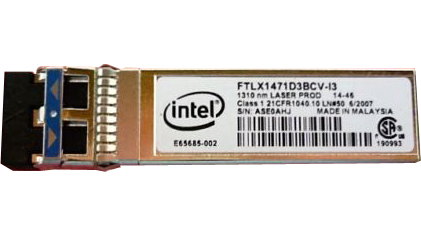 E65685-002 - Intel 10Gb/s 1000Base-LX 1310nm SFP+ Transceiver Module