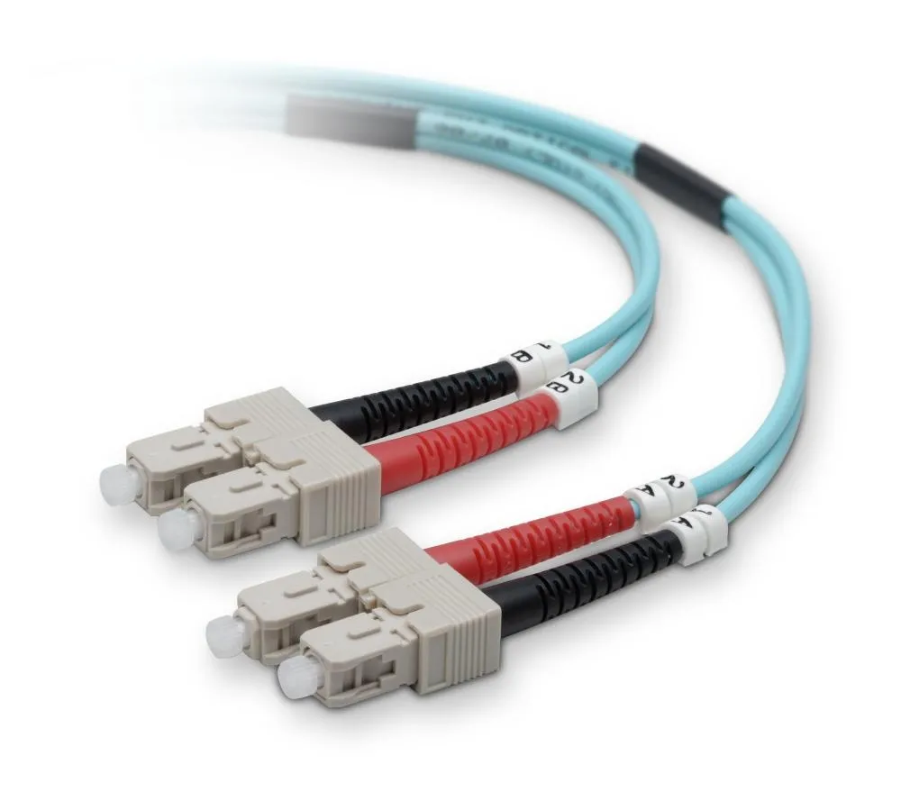 F2F40277-01M-G - Belkin 10 Gig Aqua Patch Cable SC Multimode (Male) S…