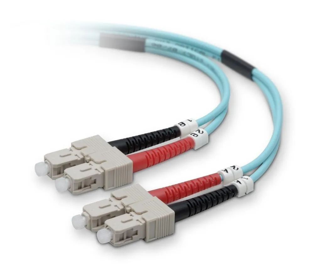 F2F40277-03M-G - Belkin 10 Gig Aqua Patch Cable SC Multimode (Male) S…
