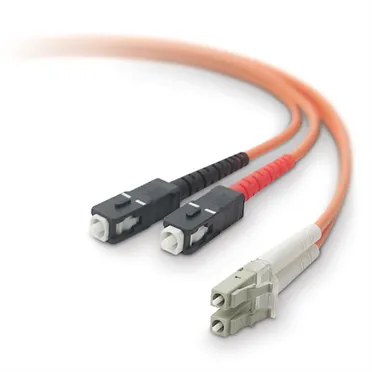 F2F402L7-02M - Belkin 2m Duplex Fiber Optic Cable Mmf Lc/Sc 50/125 Ro…