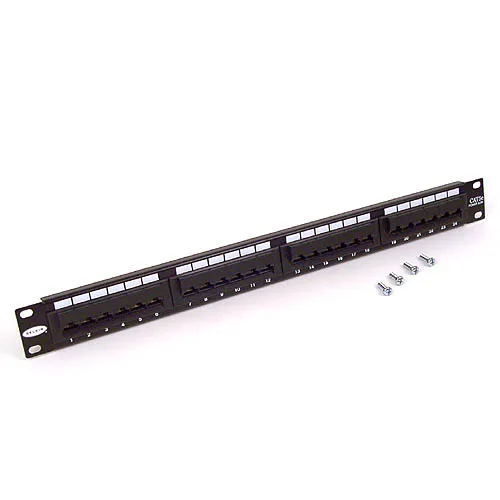 F4P338-24AB5-AN - Belkin 24-Port Cat5E Angled Patch Panel