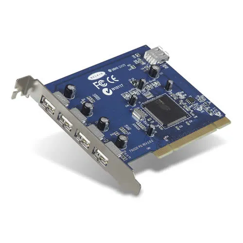 F5U220 - Belkin USB 2.0 5-Port PCI Card - 4 x 4-pin Type A USB 2.0 US…