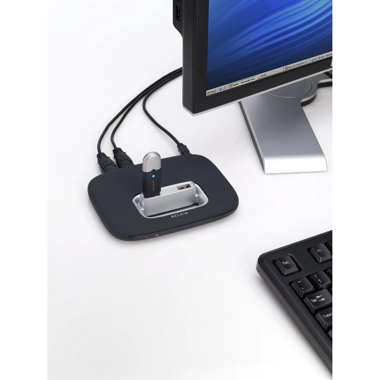 F5U237CW - Belkin Hi-speed Usb 2.0 7-port Hub Euro Plug (Refurbished)