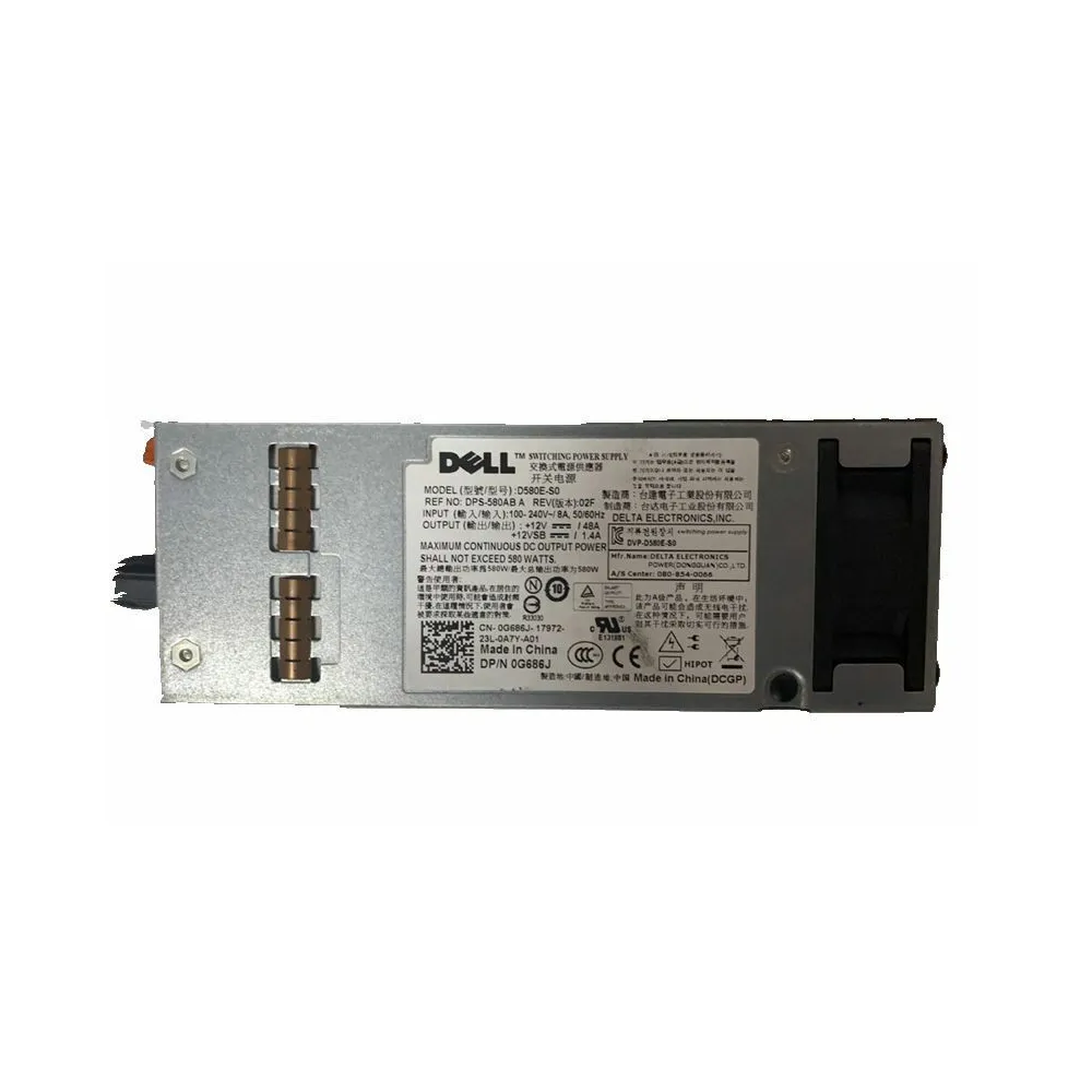 F5XMD - Dell 580-Watts Switching Redundant Power Supply for PowerEdge…