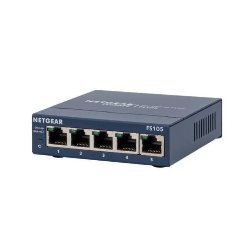 FS105 - NetGear ProSafe 5-Ports 10/100Base-TX LAN Desktop Ethernet Sw…