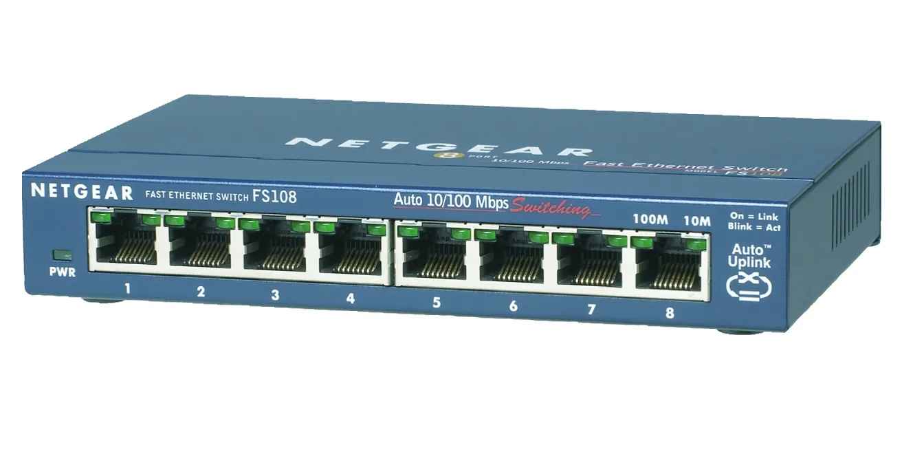 FS108-300PES - NetGear ProSafe 8-Ports 10/100Mbps Ethernet Switch wit…