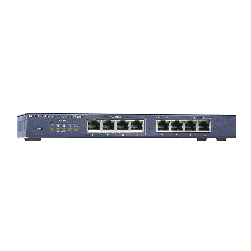 FS108PNA - Netgear 8-Ports 10/100 (PoE) Fast Ethernet Switch